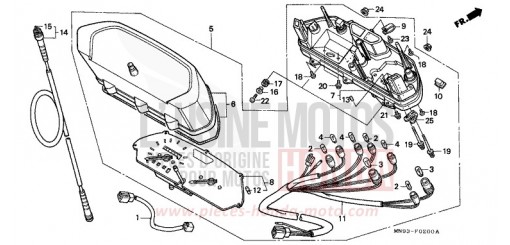 COMPTEUR NX650L de 1990